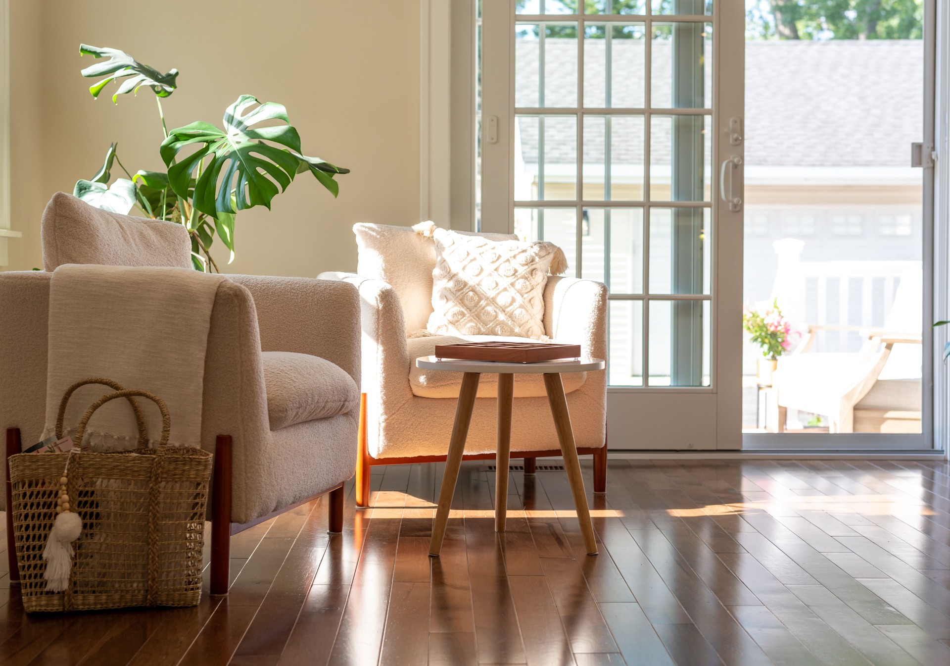 Afternoon light streaming into a home interior